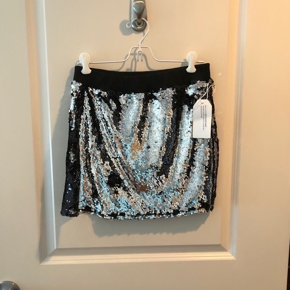 Blue Life Twyla Mini Skirt Double Sided Sequin - Picture 1 of 16